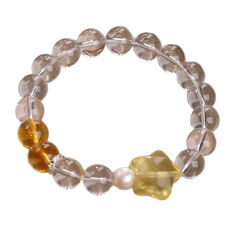 Women's Natural White Crystal Bracelet